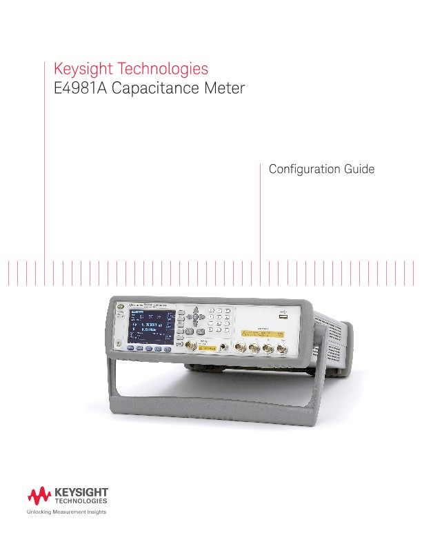E4981A Capacitance Meter 