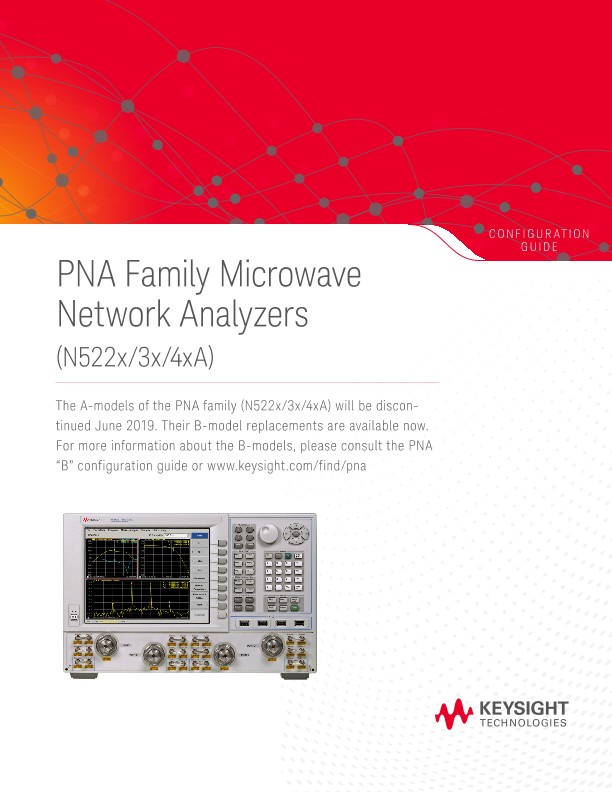 PNA Family Microwave Network Analyzers (N522x/3x/4xA)
