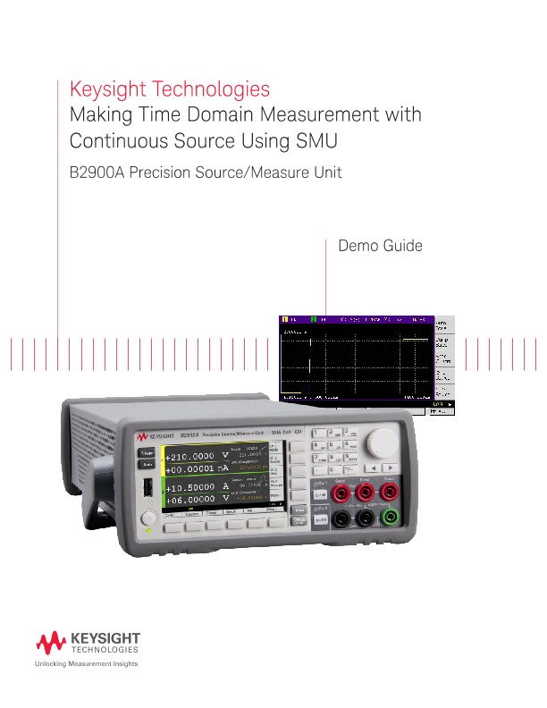 Making Time Domain Measurement with Continuous Source Using SMU
