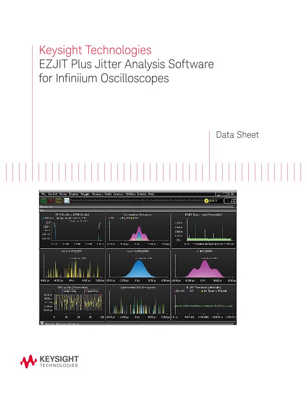 EZJIT Plus Jitter Analysis Software for Infiniium Oscilloscopes 