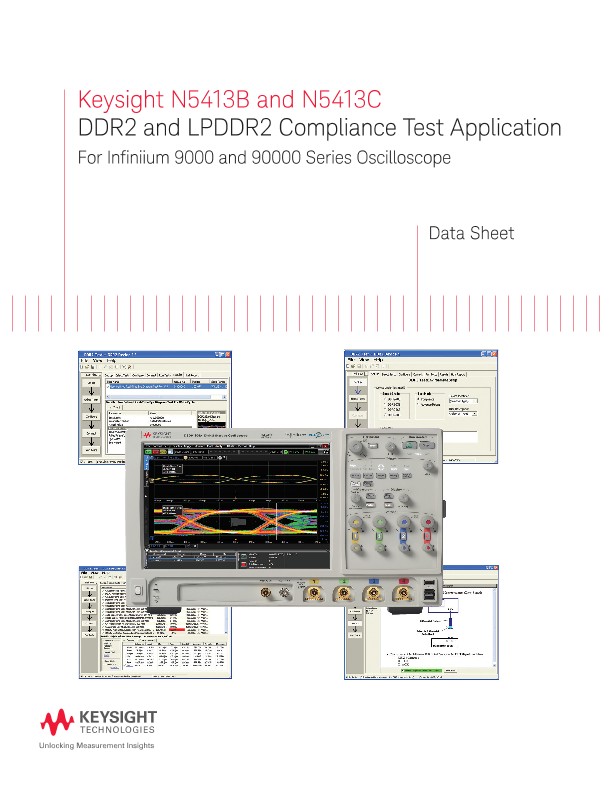 N5413B and N5413C DDR2 and LPDDR2 Compliance Test Application
