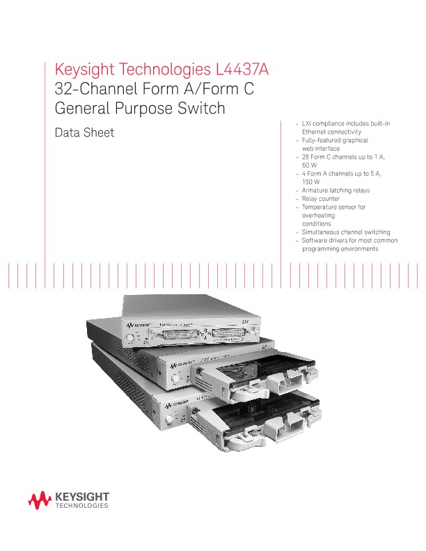 L4437A 32-Channel Form A/Form C General Purpose Switch