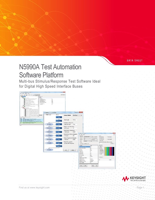 N5990A Test Automation Software Platform