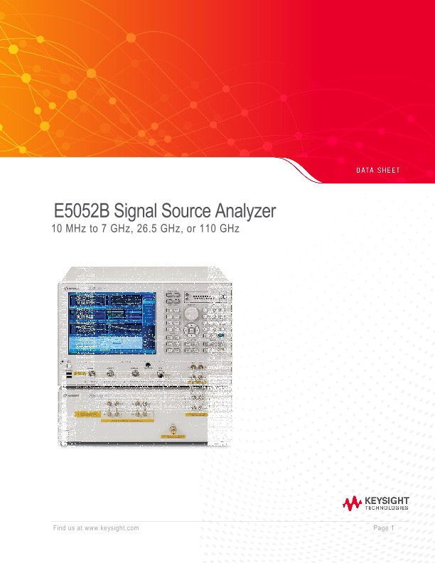 E5052B Signal Source Analyzer