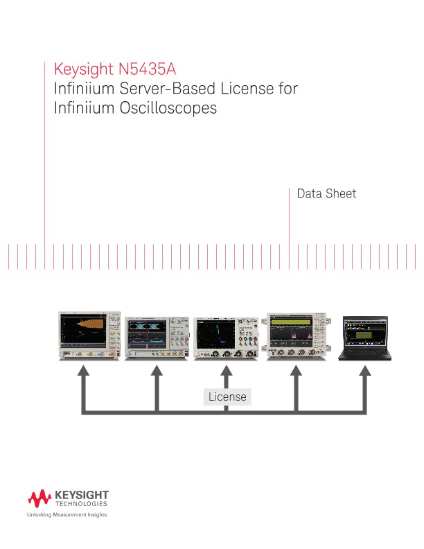 N5435A Infiniium Server-Based License for Infiniium Oscilloscopes 