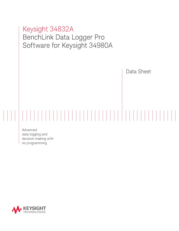 BenchLink Data Logger Pro Software for Keysight 34980A