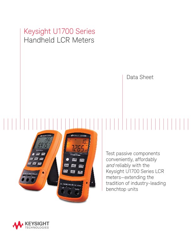 U1700 Series Handheld LCR Meters