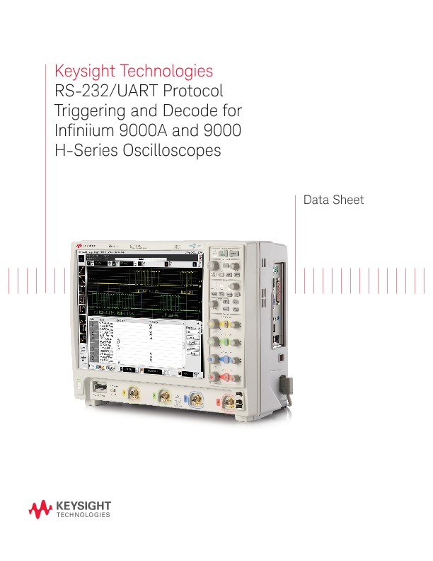 RS-232/UART Protocol Triggering and Decode for Infiniium 9000 H-Series Oscilloscopes
