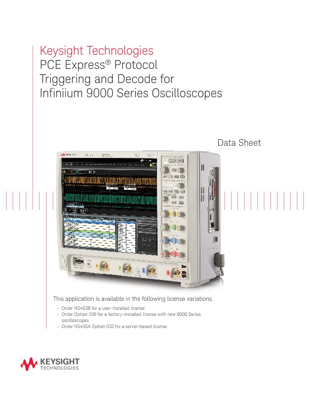 PCE Express™ Protocol Triggering and Decode for Infiniium 9000 Series Oscilloscopes