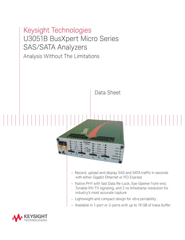U3051B BusXpert Micro Series SAS/SATA Analyzers