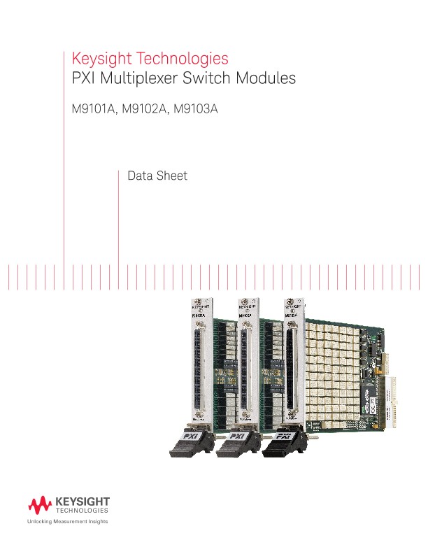 PXI Multiplexer Switch Modules M9101A, M9102A, M9103A
