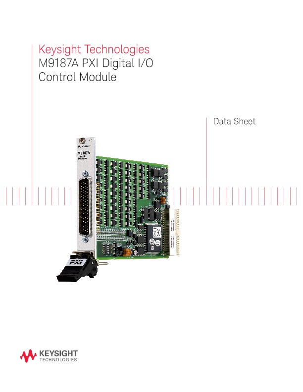 M9187A PXI Digital I/O Control Module