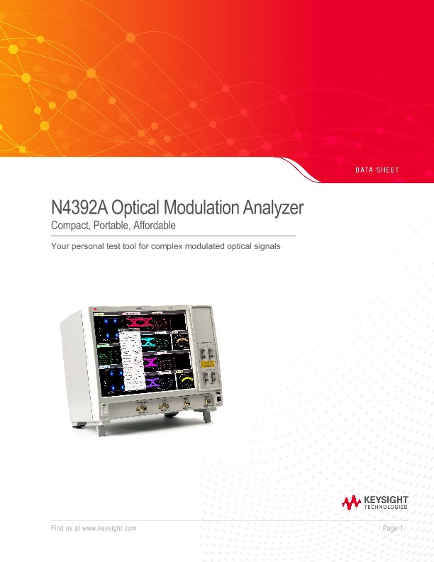N4392A Optical Modulation Analyzer