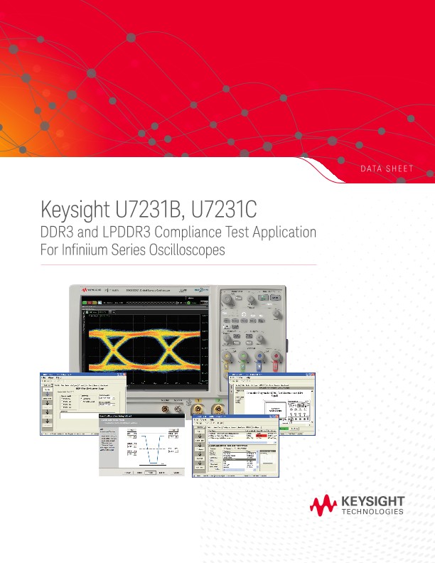 U7231B, U7231C DDR3 and LPDDR3 Compliance Test Application
