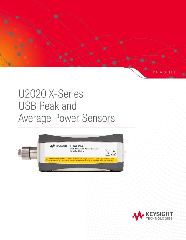 U2020 X-Series USB Peak and Average Power Sensor
