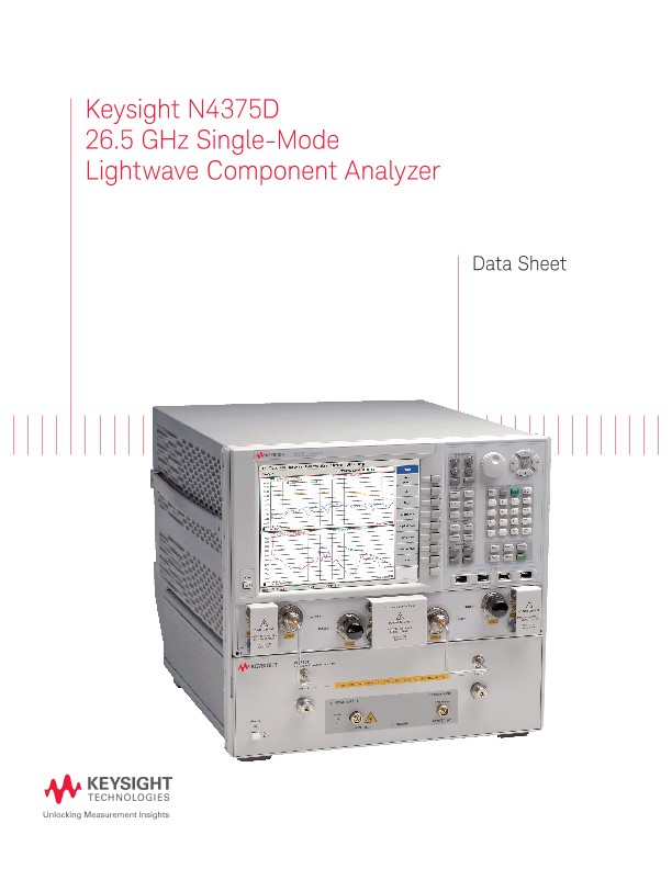 N4375E 26.5 GHz Single-Mode Lightwave Component Analyzer