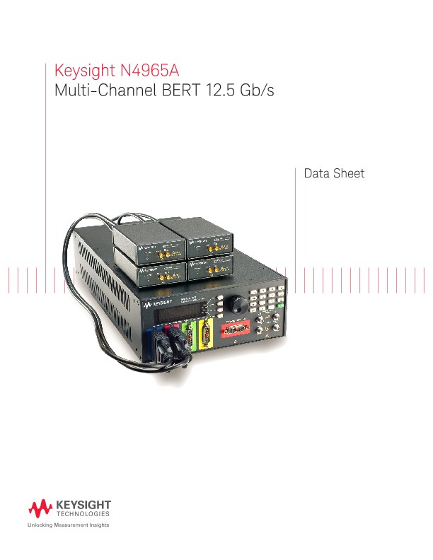 N4965A Multi-Channel BERT 12.5 Gb/s