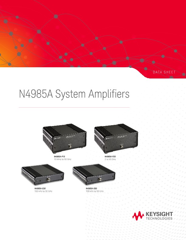 N4985A System Amplifiers