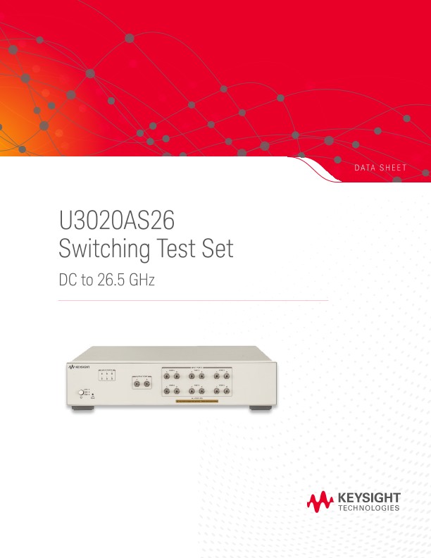 U3020AS26 Switching Test Set DC to 26.5 GHz