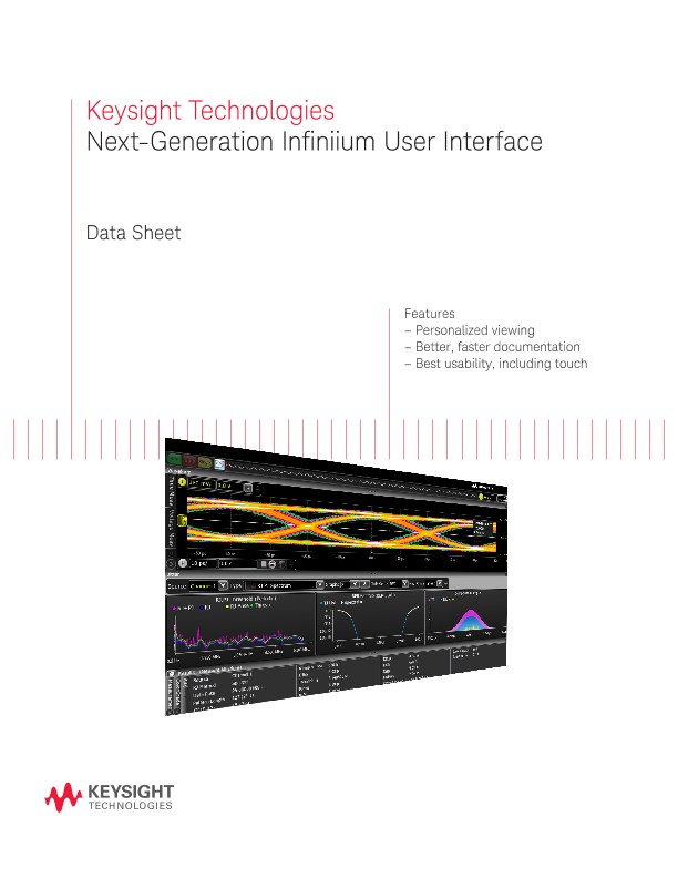 Next-Generation Infiniium User Interface