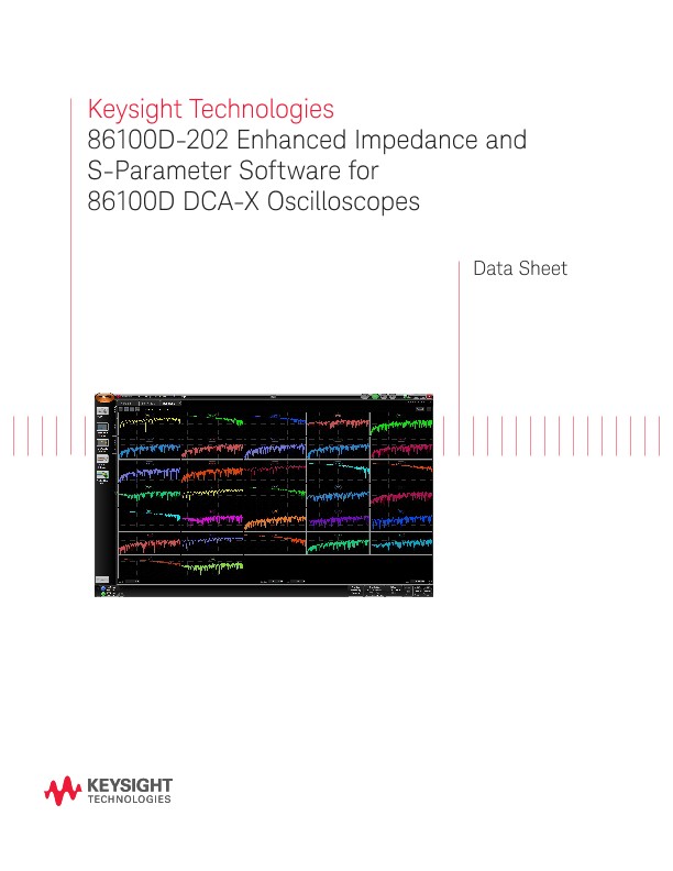 86100D-202 S-Parameter Software for 86100D DCA-X Oscilloscopes
