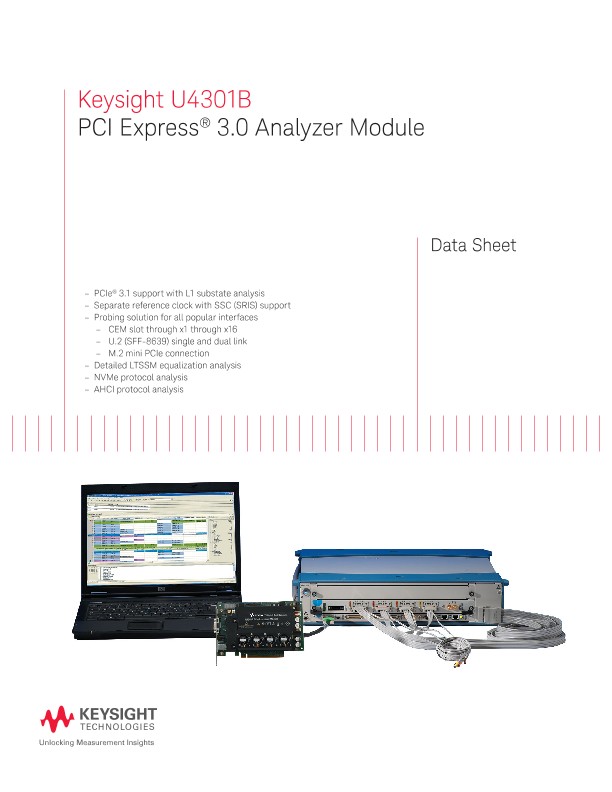 U4301B PCI Express® 3.0 Analyzer Module