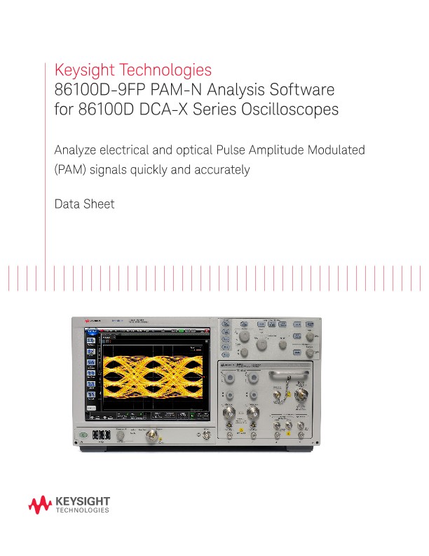 86100D-9FP PAM-N Analysis Software for 86100D DCA-X Oscilloscopes