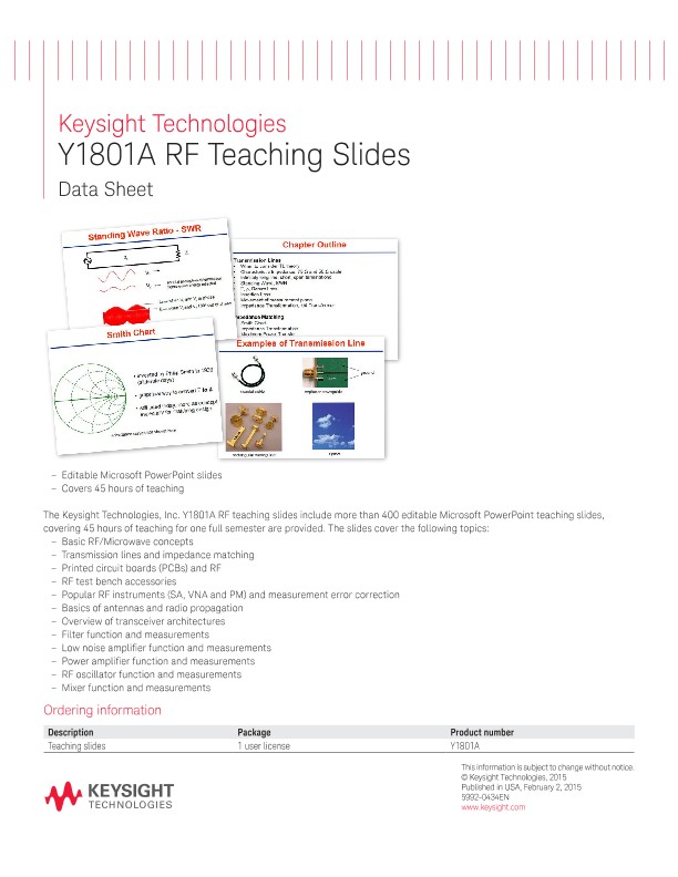Y1801A RF Teaching Slides