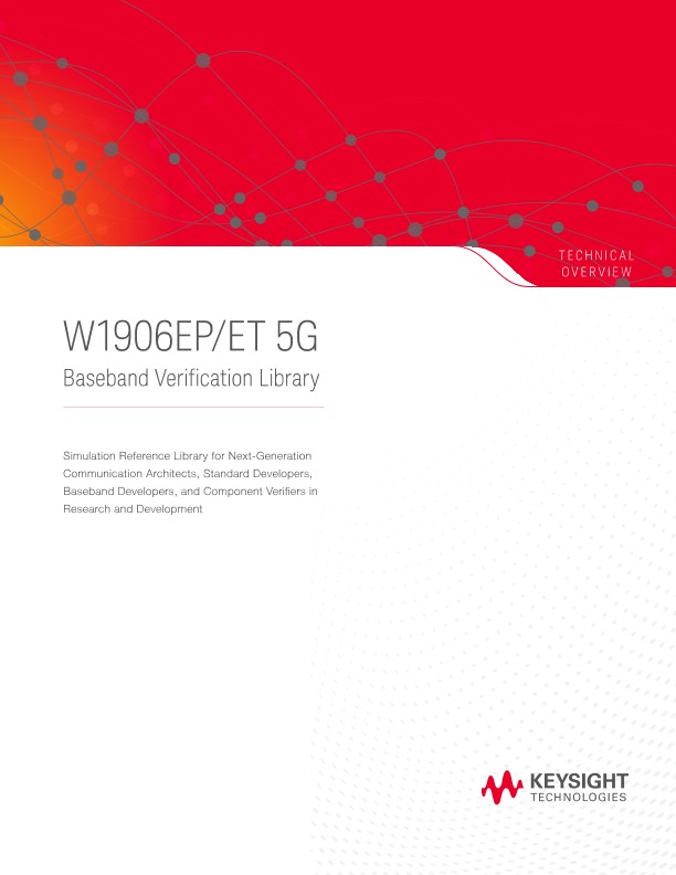 W1906EP/ET 5G Baseband Verification Library