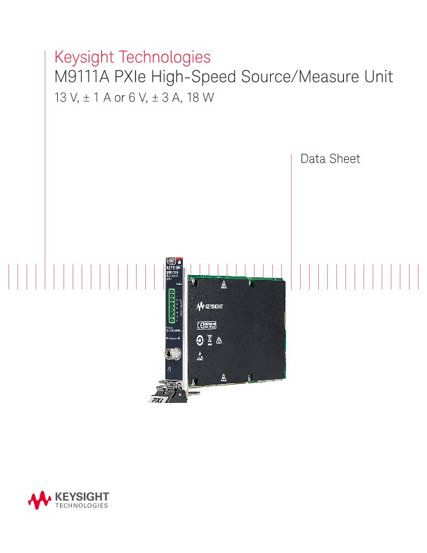 M9111A PXIe High-Speed Source/Measure Unit
