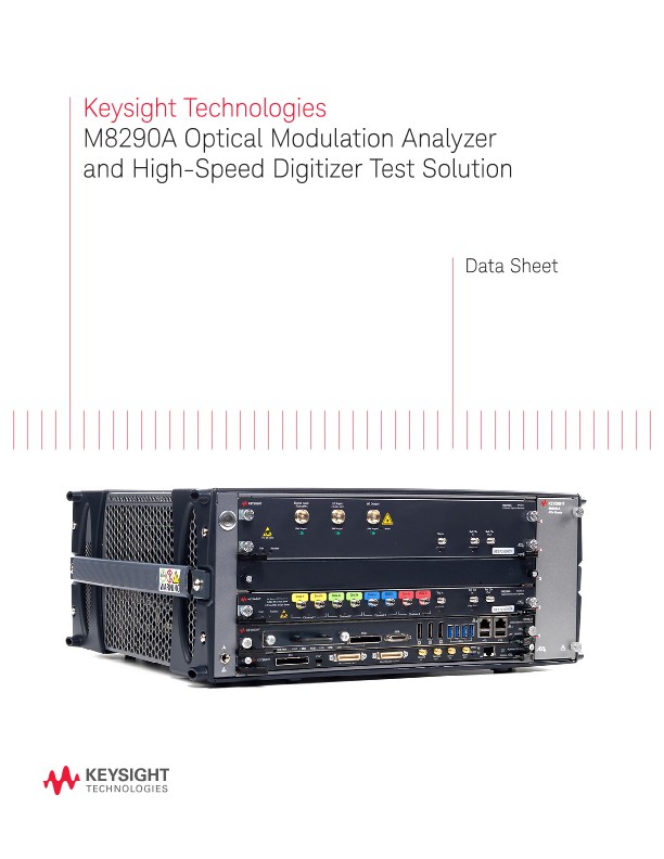 M8290A Optical Modulation and High-Speed Digitizer Test Solution