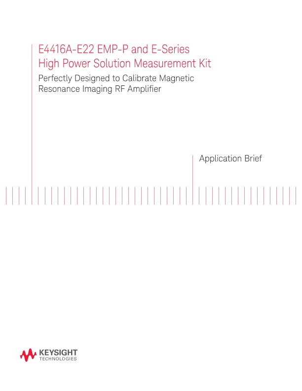 E4416A-E22 EMP-P and E-Series High Power Solution Measurement Kit
