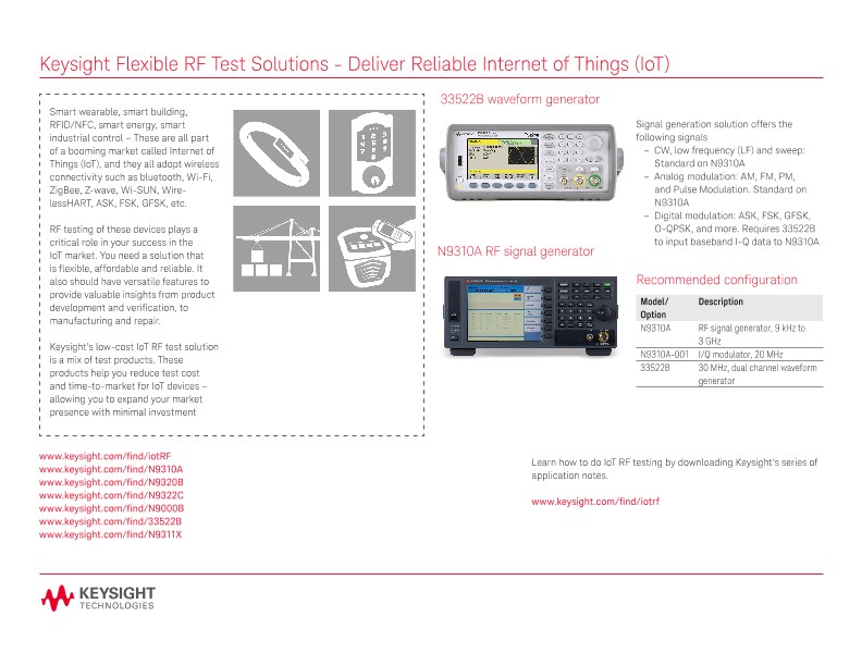 Flexible RF Test Solutions - Deliver Reliable Internet of Things (IoT)