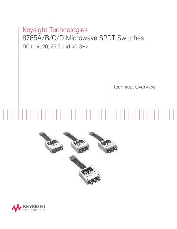 8765A/B/C/D Microwave SPDT Switches 