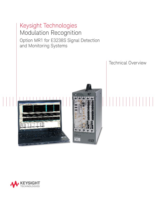 Modulation Recognition - Option MR1 for E3238S Signal Detection and Monitoring Systems - Technical O