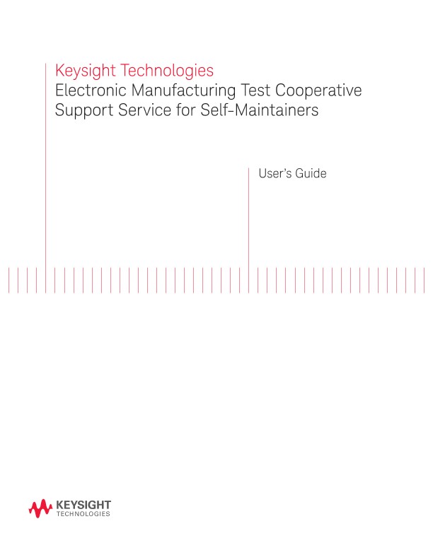 Electronic Manufacturing Test Cooperative Support Service for Self-Maintainers