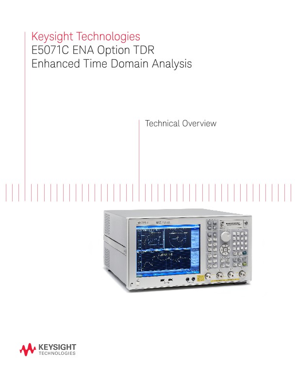 E5071C ENA Option TDR Enhanced Time Domain Analysis
