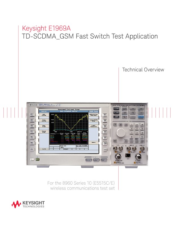 E1969A TD-SCDMA_GSM Fast Switch Test Application