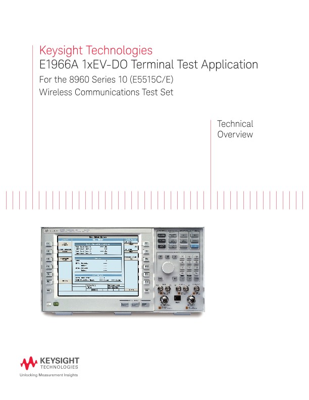 E1966A 1xEV-DO Terminal Test Application