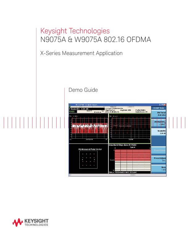 N9075A & W9075A 802.16 OFDMA X-Series Measurement Application