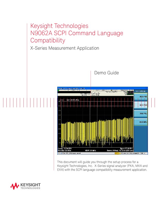 N9062A SCPI Command Language Compatibility X-Series Measurement Application