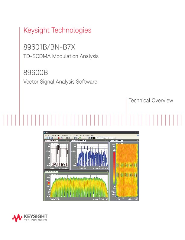 89601B/BN-B7X TD-SCDMA Modulation Analysis, 89600B Vector Signal Analysis Software