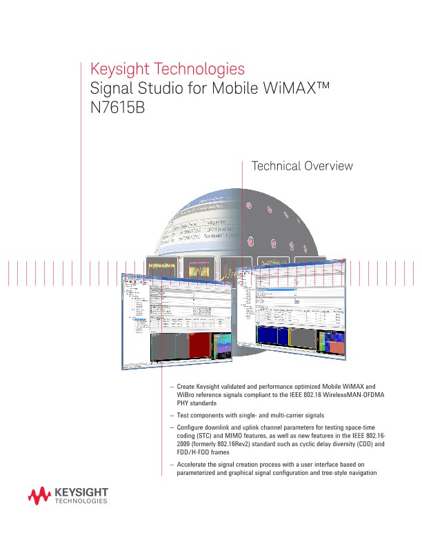 Signal Studio for Mobile WiMAX™ N7615B 