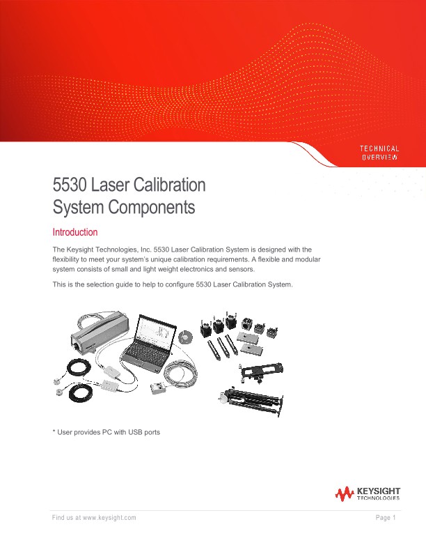 5530 Laser Calibration System Components
