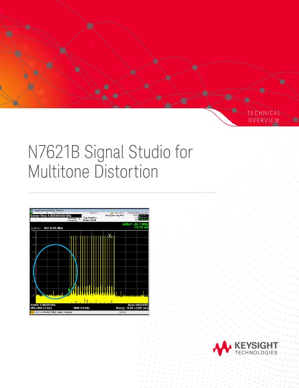 N7621B Signal Studio for Multitone Distortion