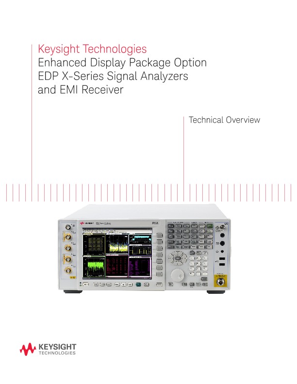 Enhanced Display Package Option EDP X-Series Signal Analyzers