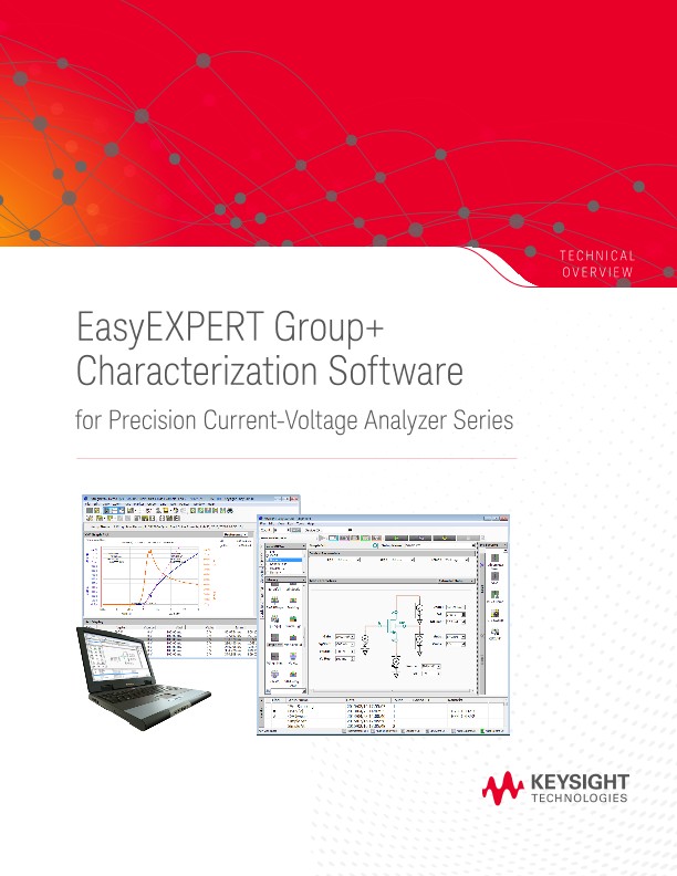 EasyEXPERT Group+ Characterization software for Precision Current-Voltage Analyzer Series