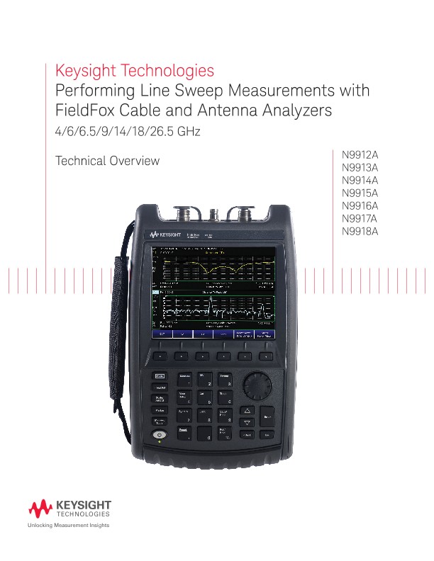 Performing Line Sweep Measurements with FieldFox Cable and Antenna Analyzers