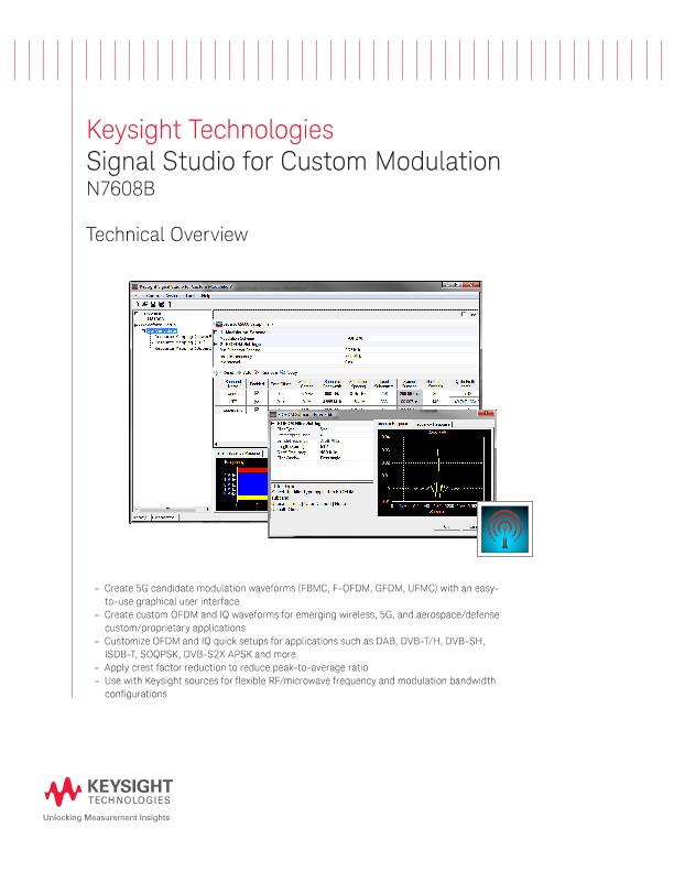 N7608B Signal Studio for Custom Modulation