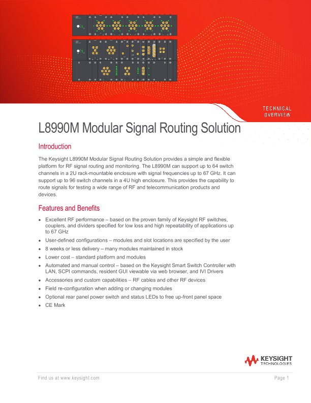 L8990M Modular Signal Routing Solution